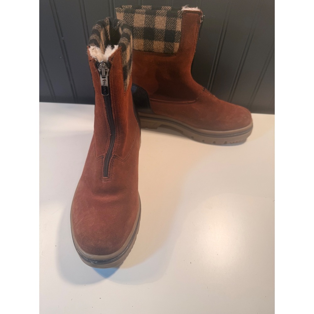Pajar Heritage Collection Womens Size 9 Brown Suede Ice Gripper Winter Boots